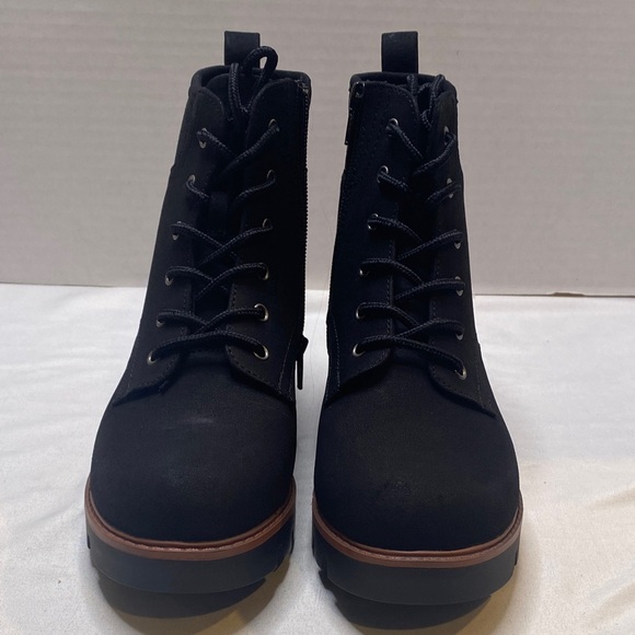 St. John's Bay Black Combat Boots - Picture 3 of 10